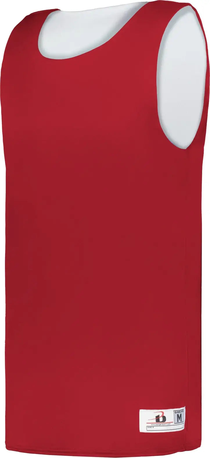 Badger Sport 2129 Youth B-core Reversible Jersey - Red White - Xs