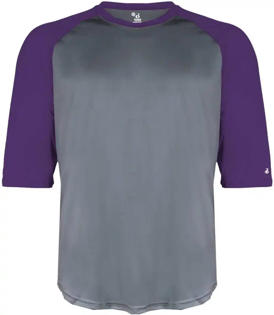 Badger Sport 2133 B-baseball Youth Undershirt - Graphite Purple