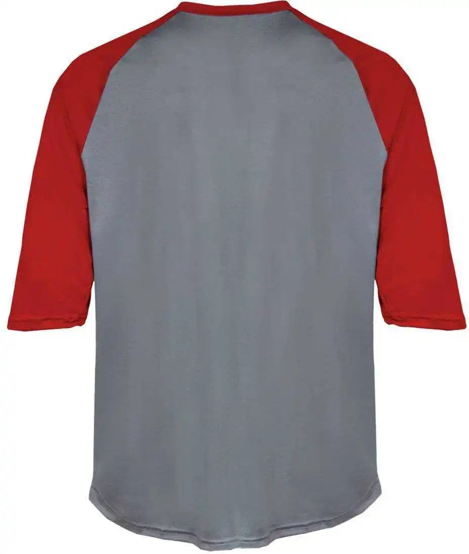 Badger Sport 2133 b Baseball Youth Undershirt Graphite Red