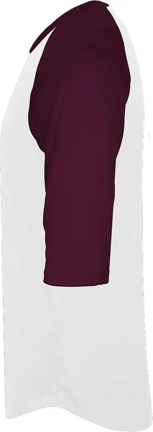 Badger Sport 2133 B-baseball Youth Undershirt - White Maroon