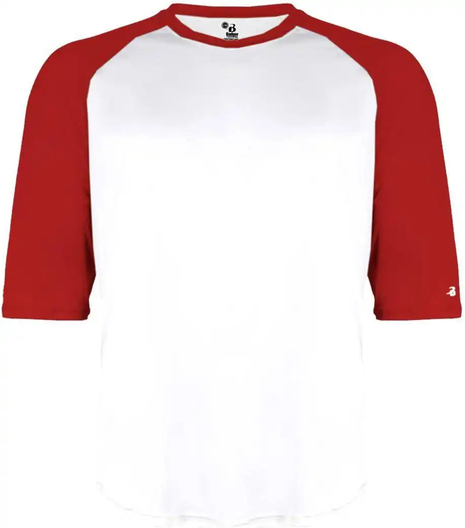 Badger Sport 2133 b Baseball Youth Undershirt White Red