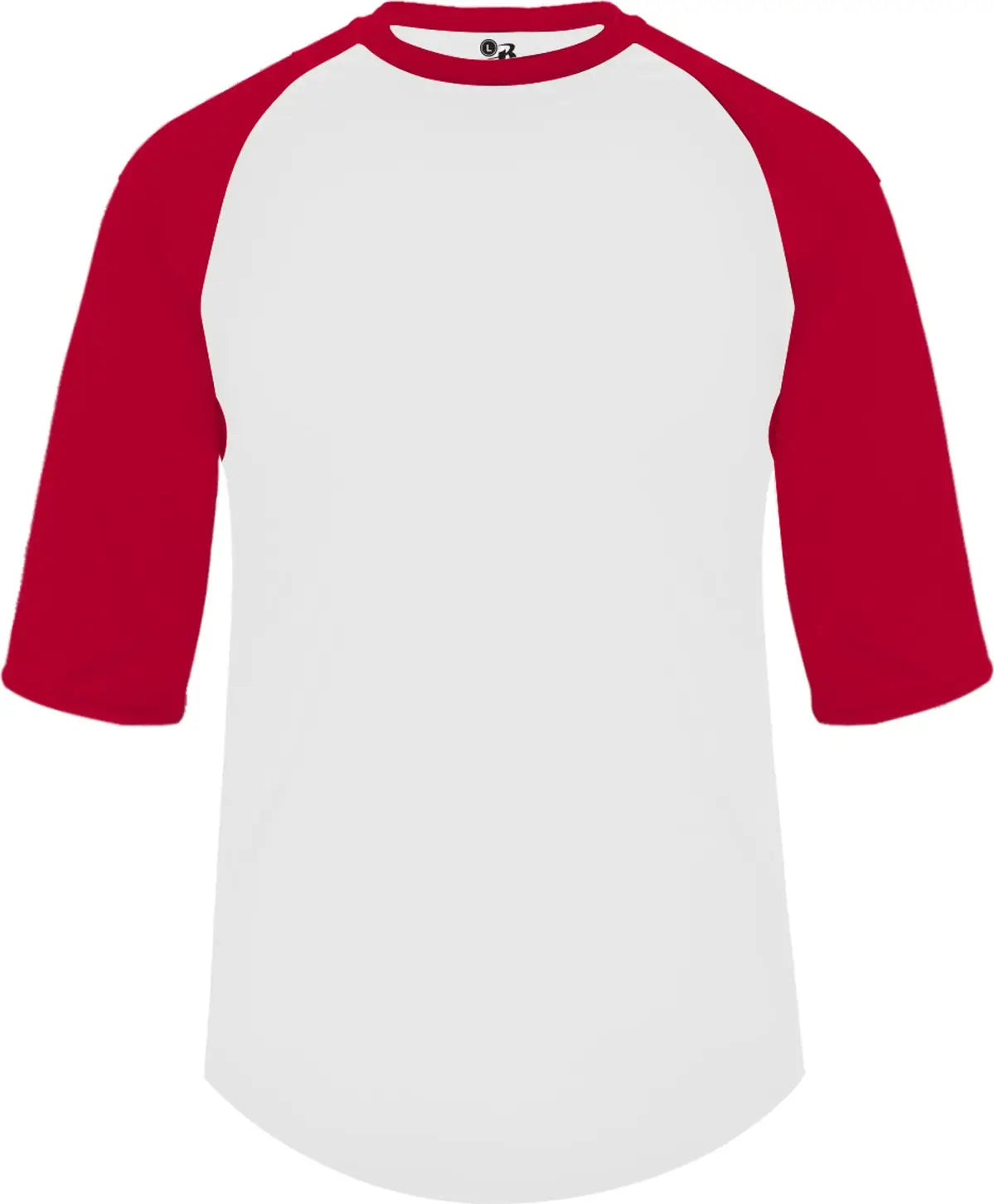 Badger Sport 2133 B-baseball Youth Undershirt - White Red - Xs