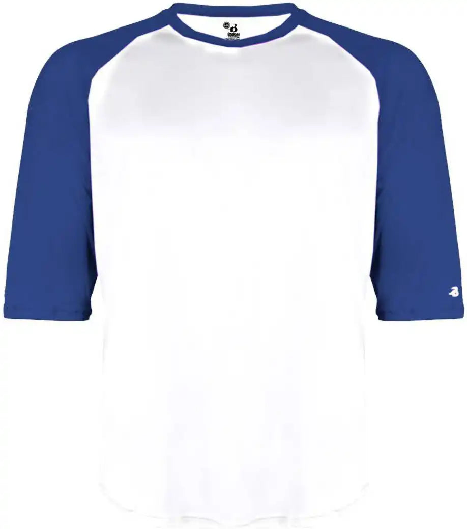 Badger Sport 2133 b Baseball Youth Undershirt White Royal