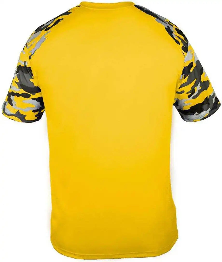 Badger Sport 2141 Camo Youth Tee Gold