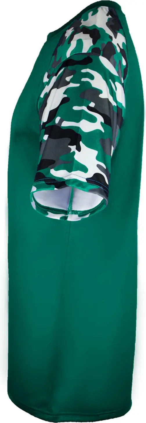 Badger Sport 2141 Youth Camo Tee - Forest
