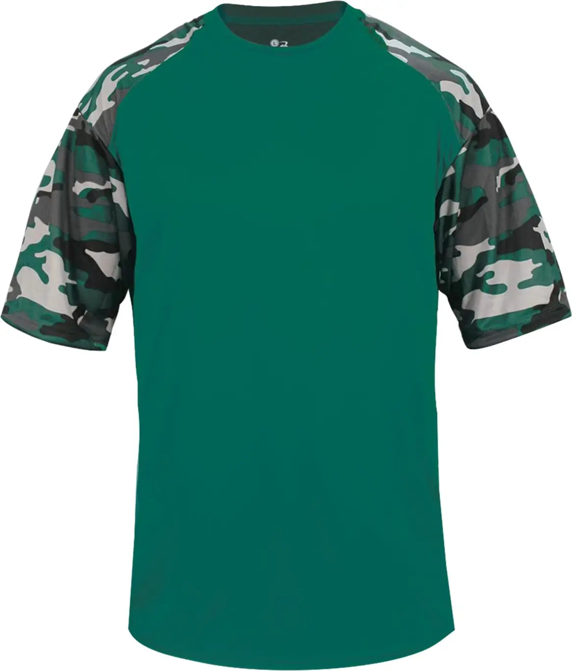 Badger Sport 2141 Youth Camo Tee - Forest
