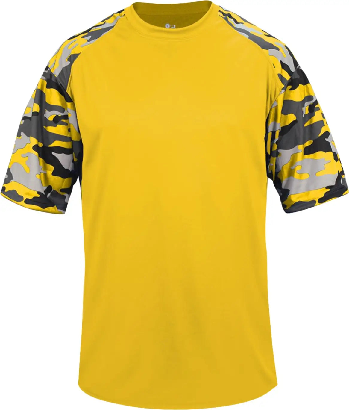 Badger Sport 2141 Youth Camo Tee - Gold - Xs