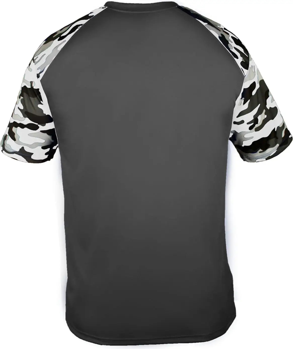 Badger Sport 2141 Youth Camo Tee - Graphite White