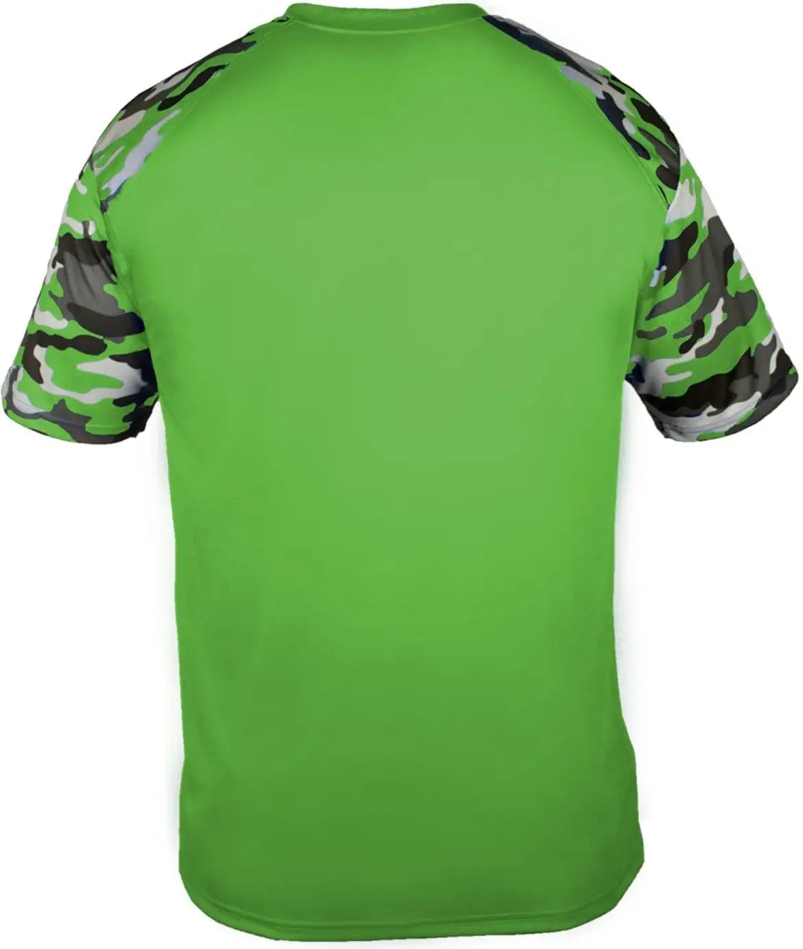 Badger Sport 2141 Youth Camo Tee - Lime