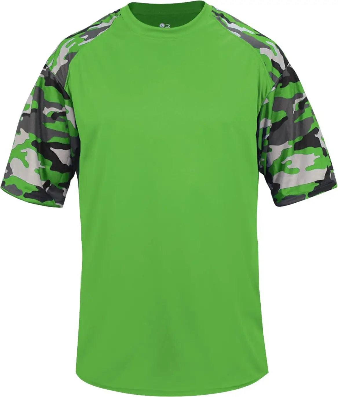 Badger Sport 2141 Youth Camo Tee - Lime - Xs
