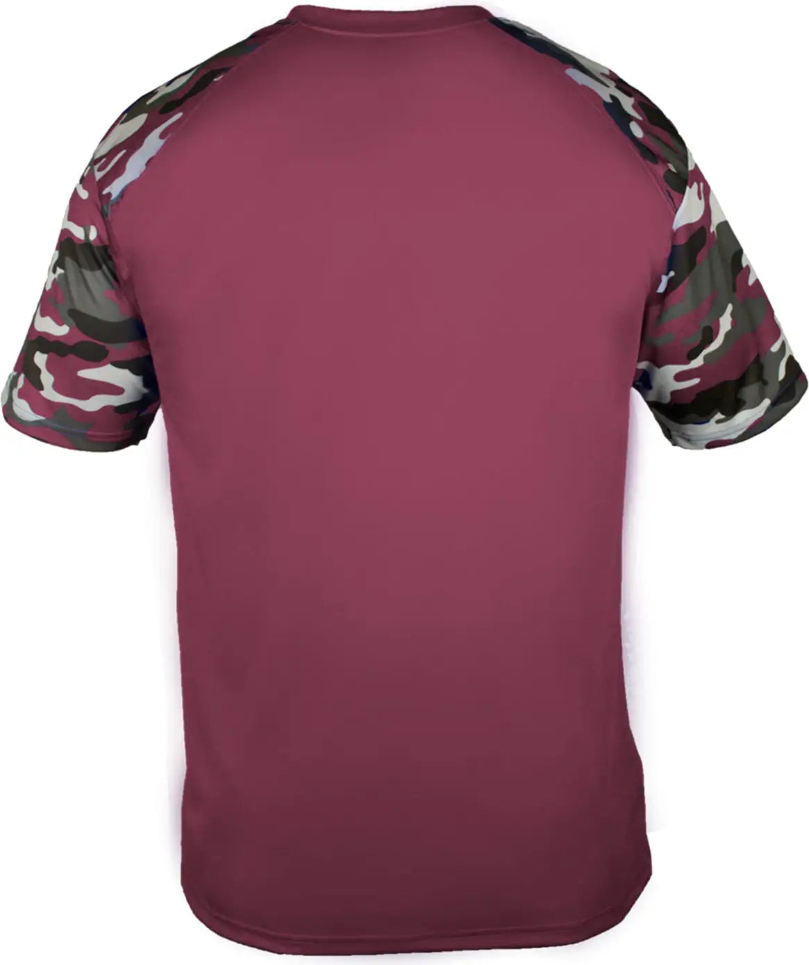 Badger Sport 2141 Youth Camo Tee - Maroon