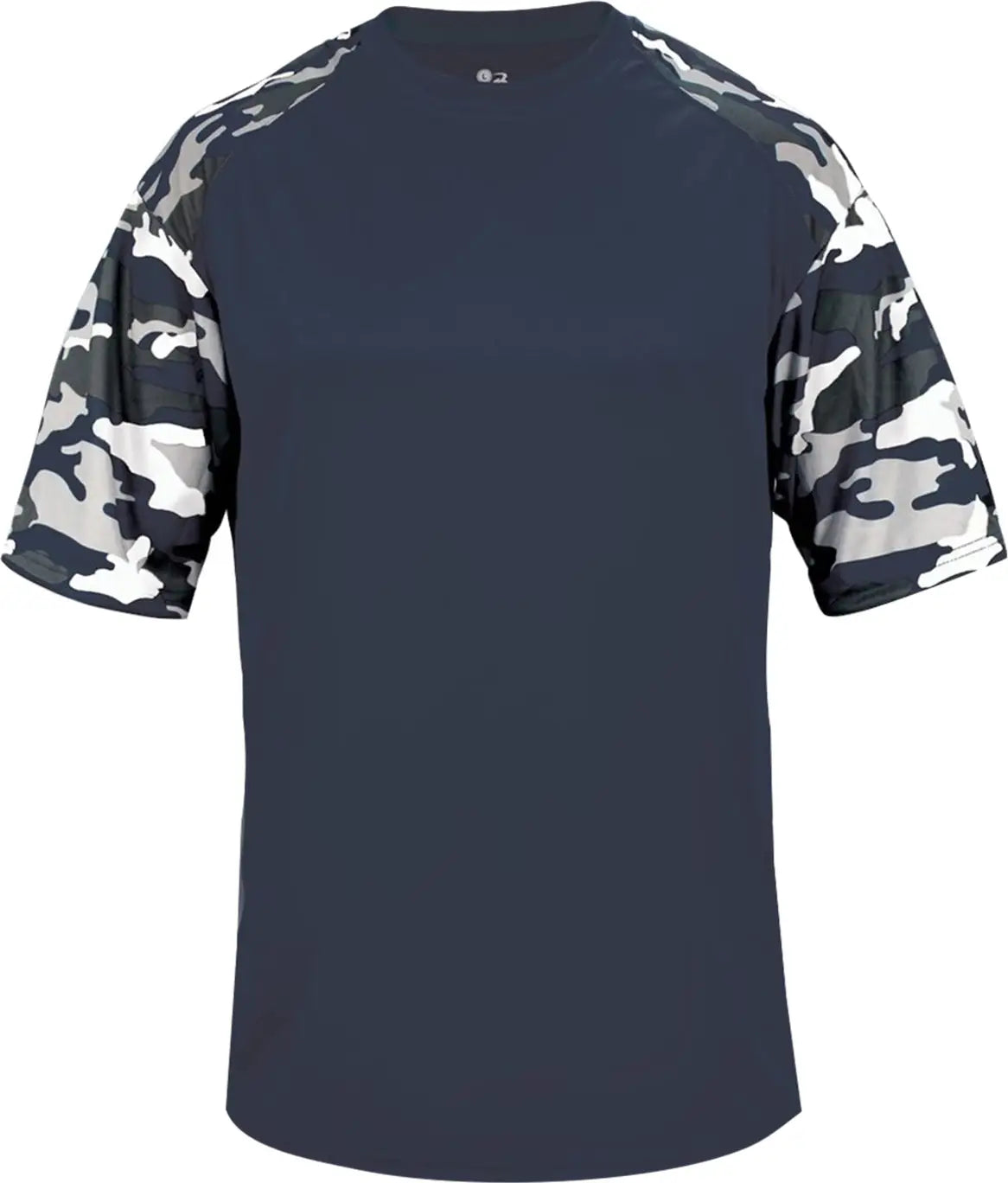 Badger Sport 2141 Youth Camo Tee - Navy - Xs
