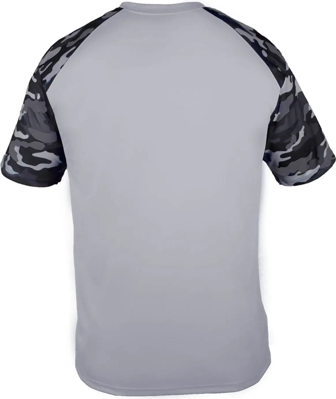 Badger Sport 2141 Youth Camo Tee - Silver Black