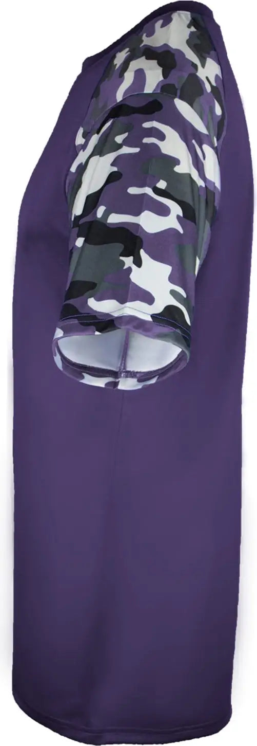 Badger Sport 214100 Youth Camo Tee - Purple