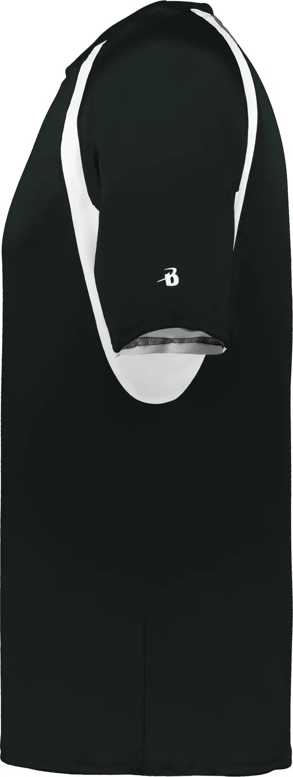 Badger Sport 2144 Youth Hook Tee - Black White