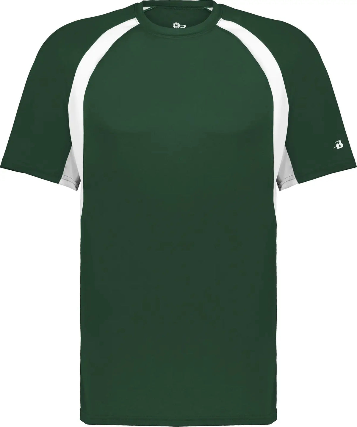 Badger Sport 2144 Youth Hook Tee - Forest White