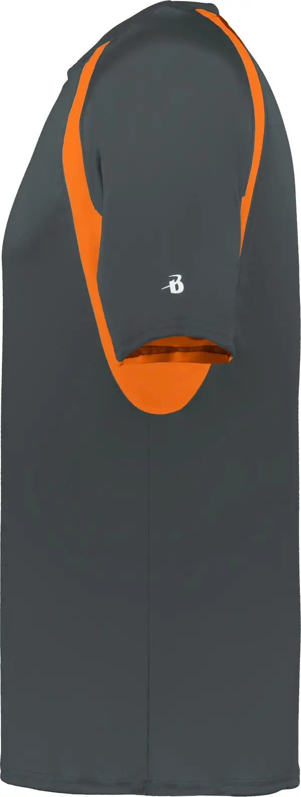 Badger Sport 2144 Youth Hook Tee - Graphite Safety Orange