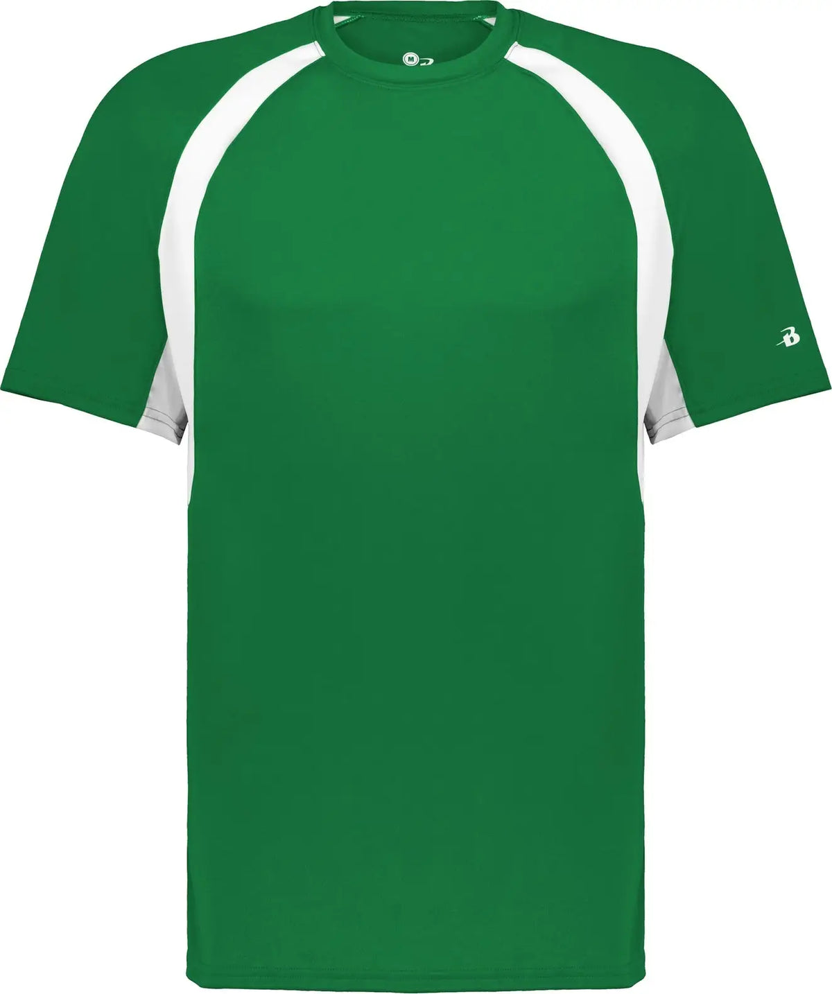 Badger Sport 2144 Youth Hook Tee - Kelly White