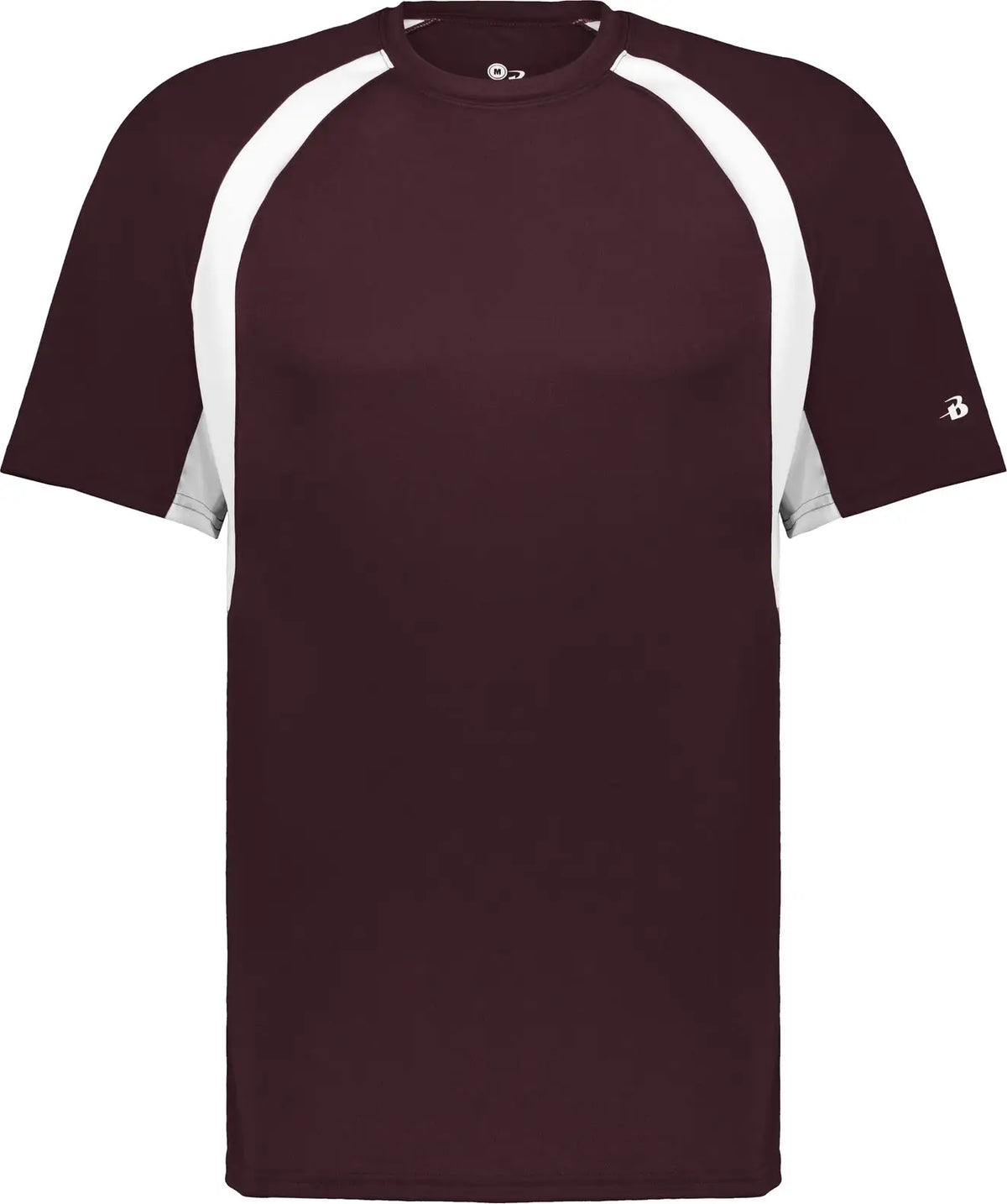 Badger Sport 2144 Youth Hook Tee - Maroon White