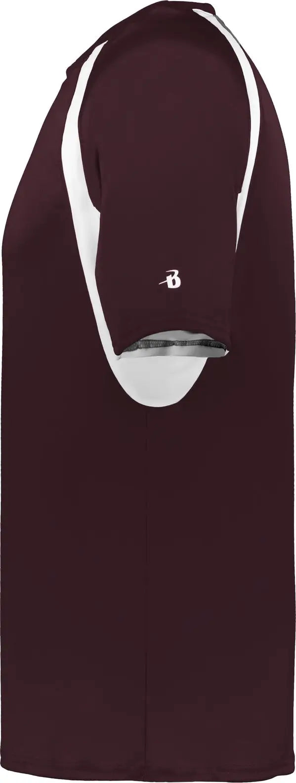 Badger Sport 2144 Youth Hook Tee - Maroon White