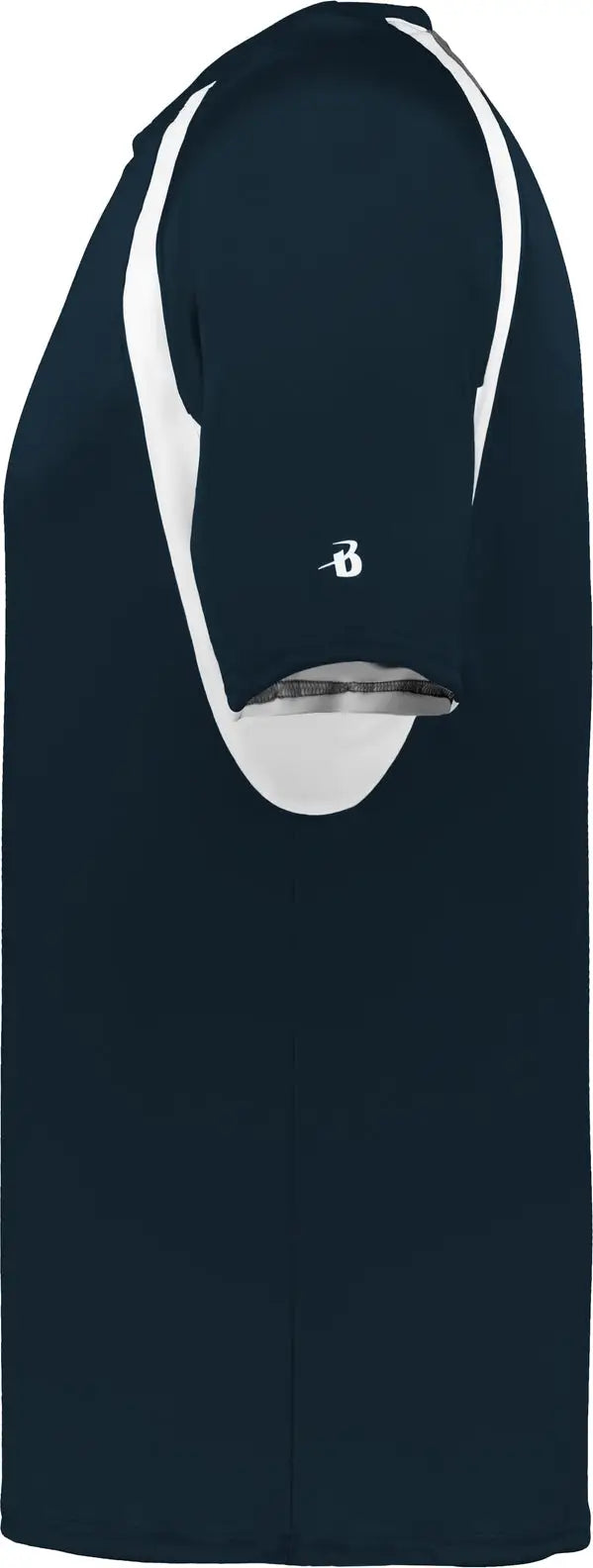 Badger Sport 2144 Youth Hook Tee - Navy White