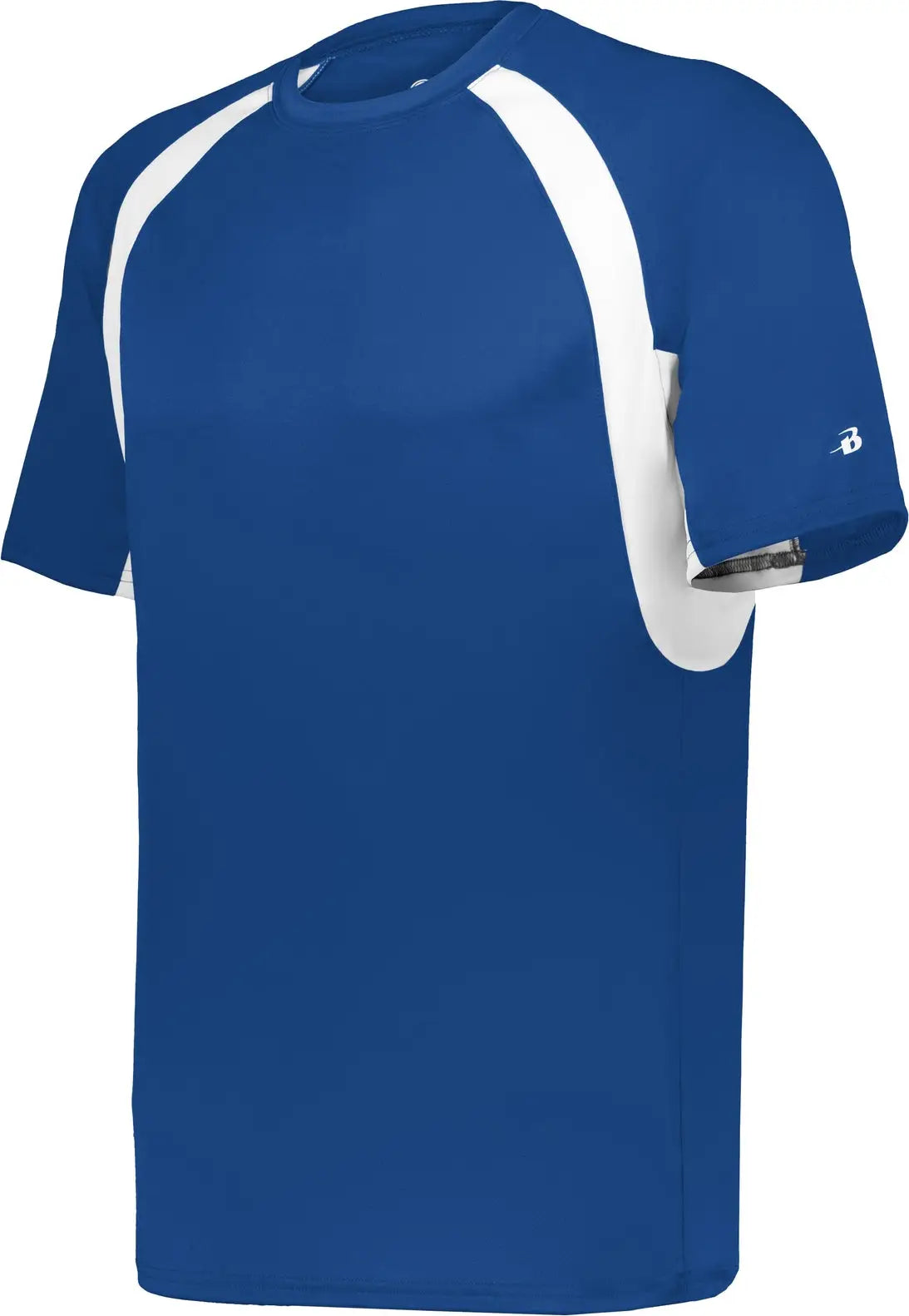 Badger Sport 2144 Youth Hook Tee - Royal White - Xs