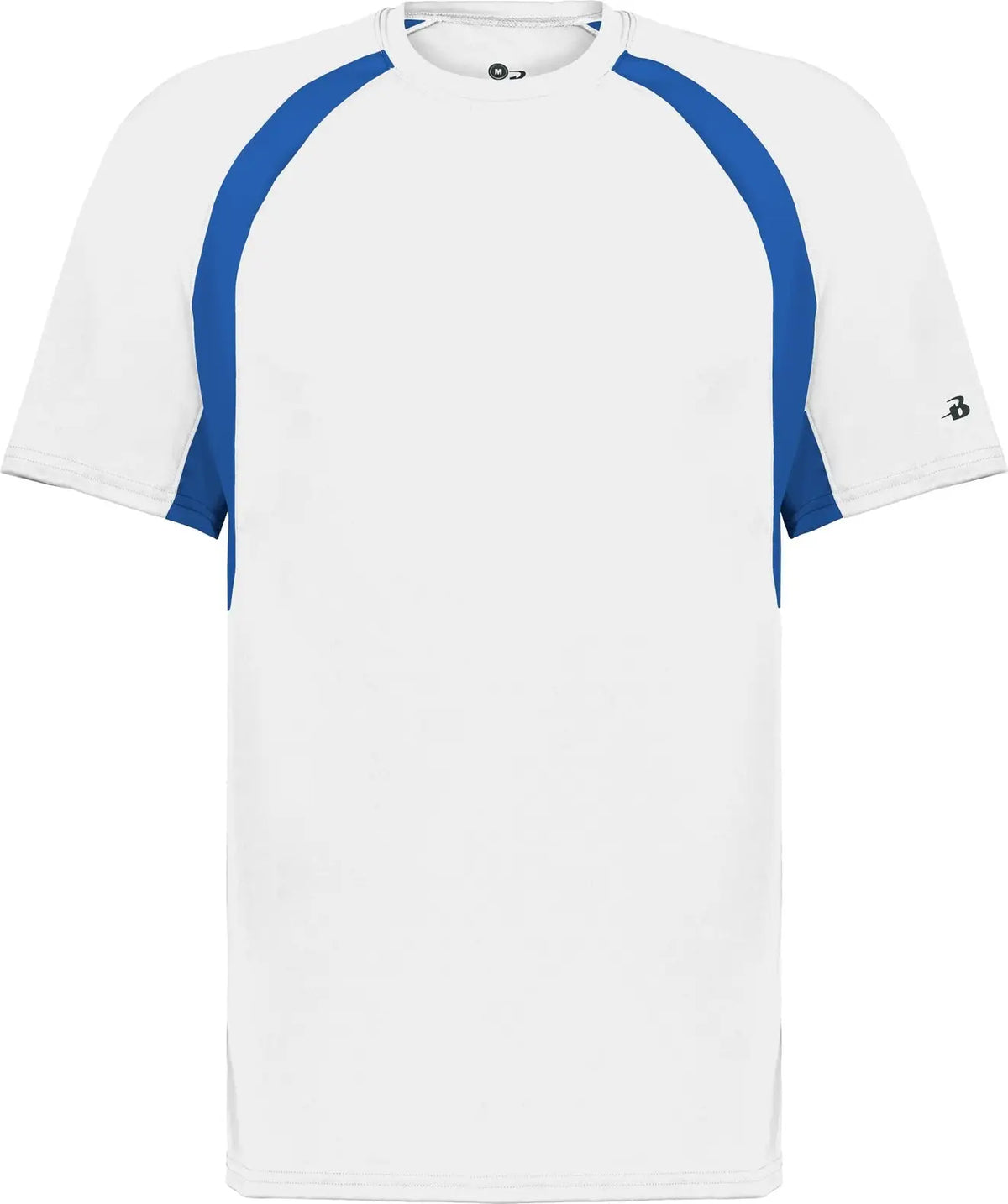 Badger Sport 2144 Youth Hook Tee - White Royal