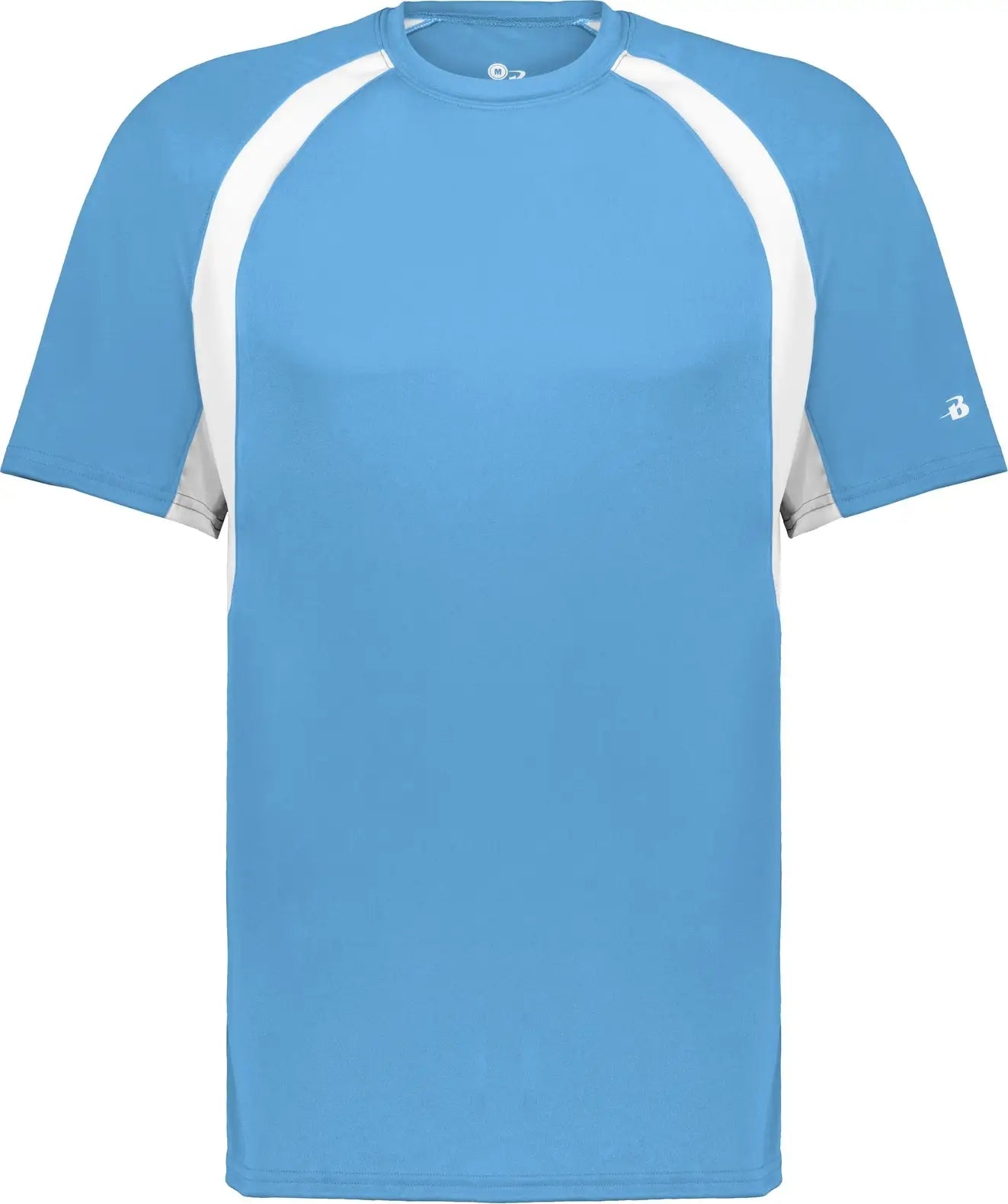 Badger Sport 214400 Youth Hook Tee - Columbia Blue White - Xs