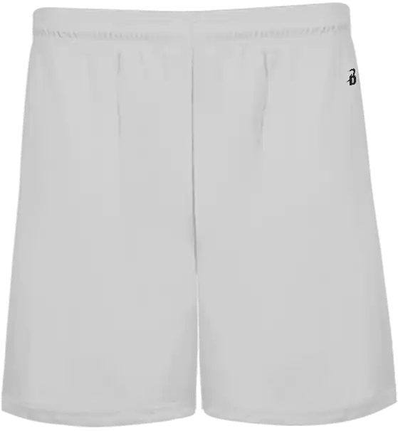 Badger Sport 214600 b Core Pocketed 4’’ Youth Short Silver