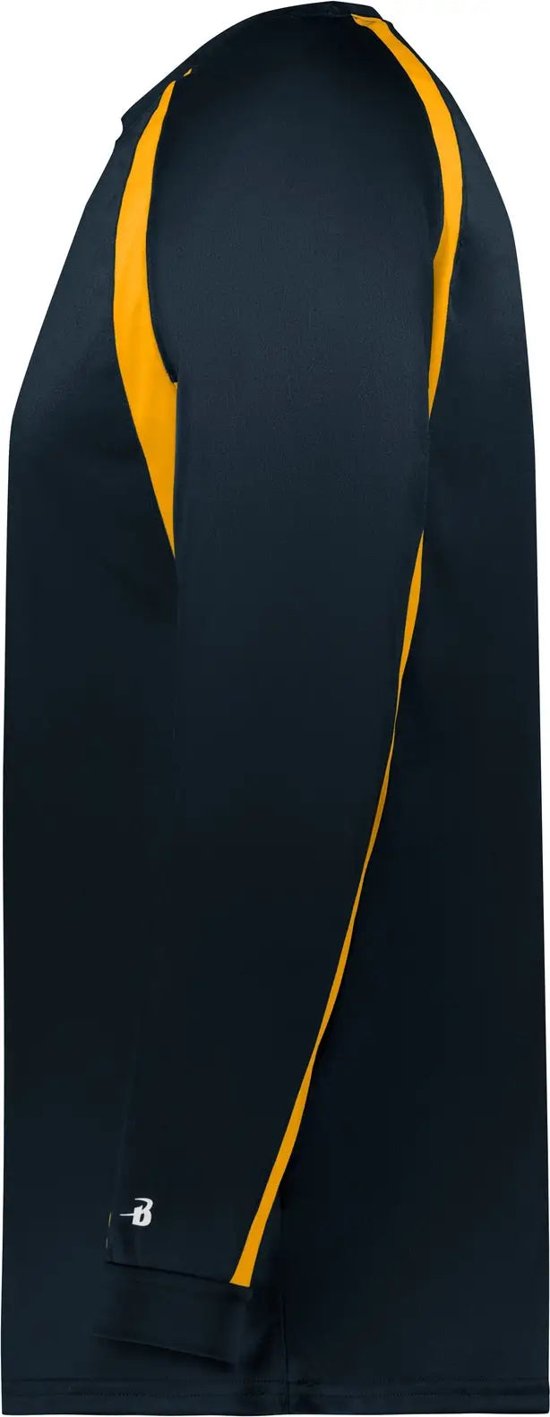 Badger Sport 2154 Youth Hook L/s Tee - Navy Gold
