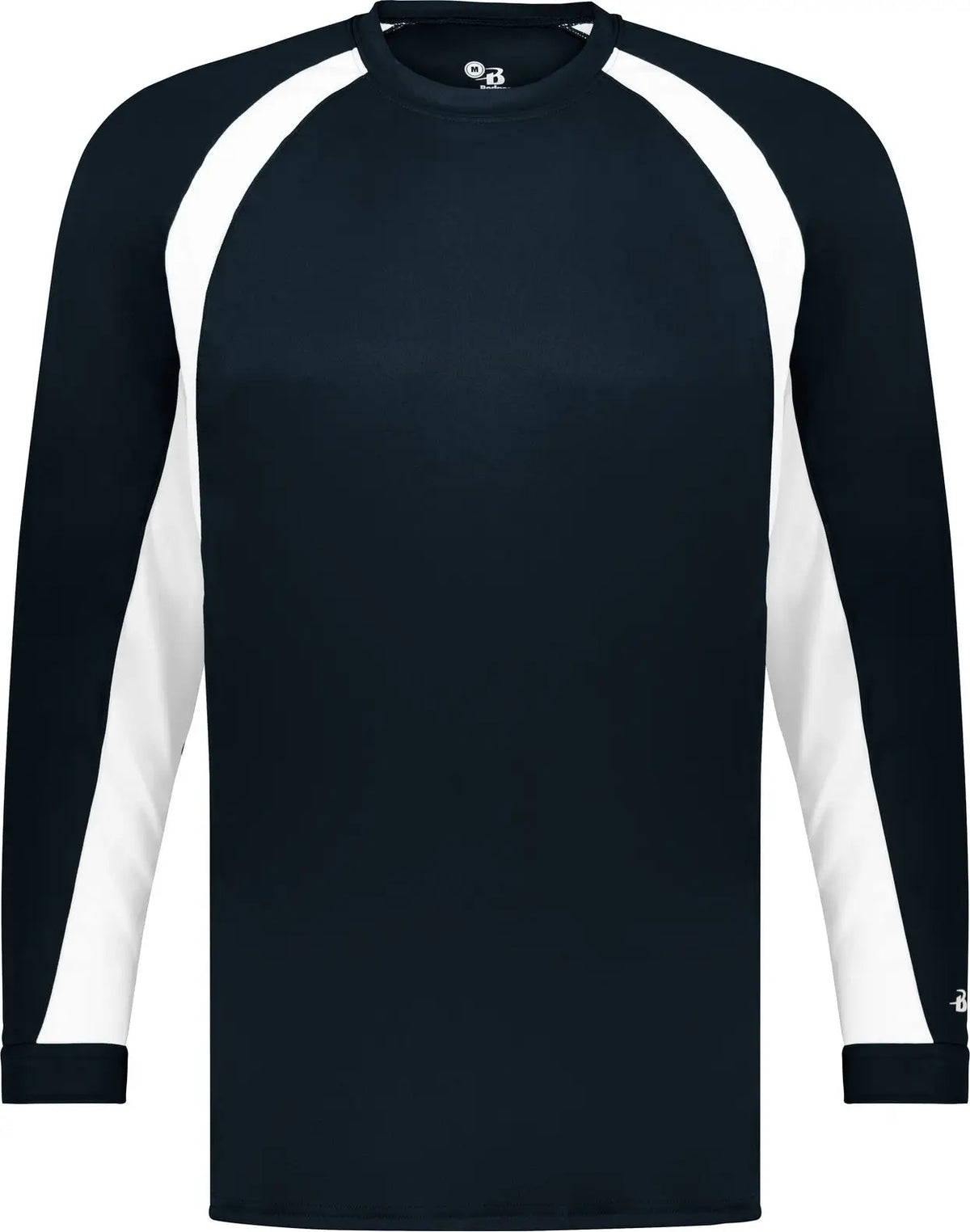 Badger Sport 2154 Youth Hook L/s Tee - Navy White