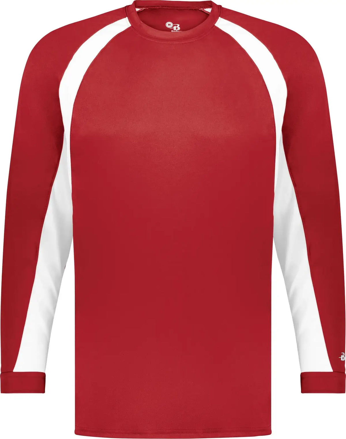 Badger Sport 2154 Youth Hook L/s Tee - Red White
