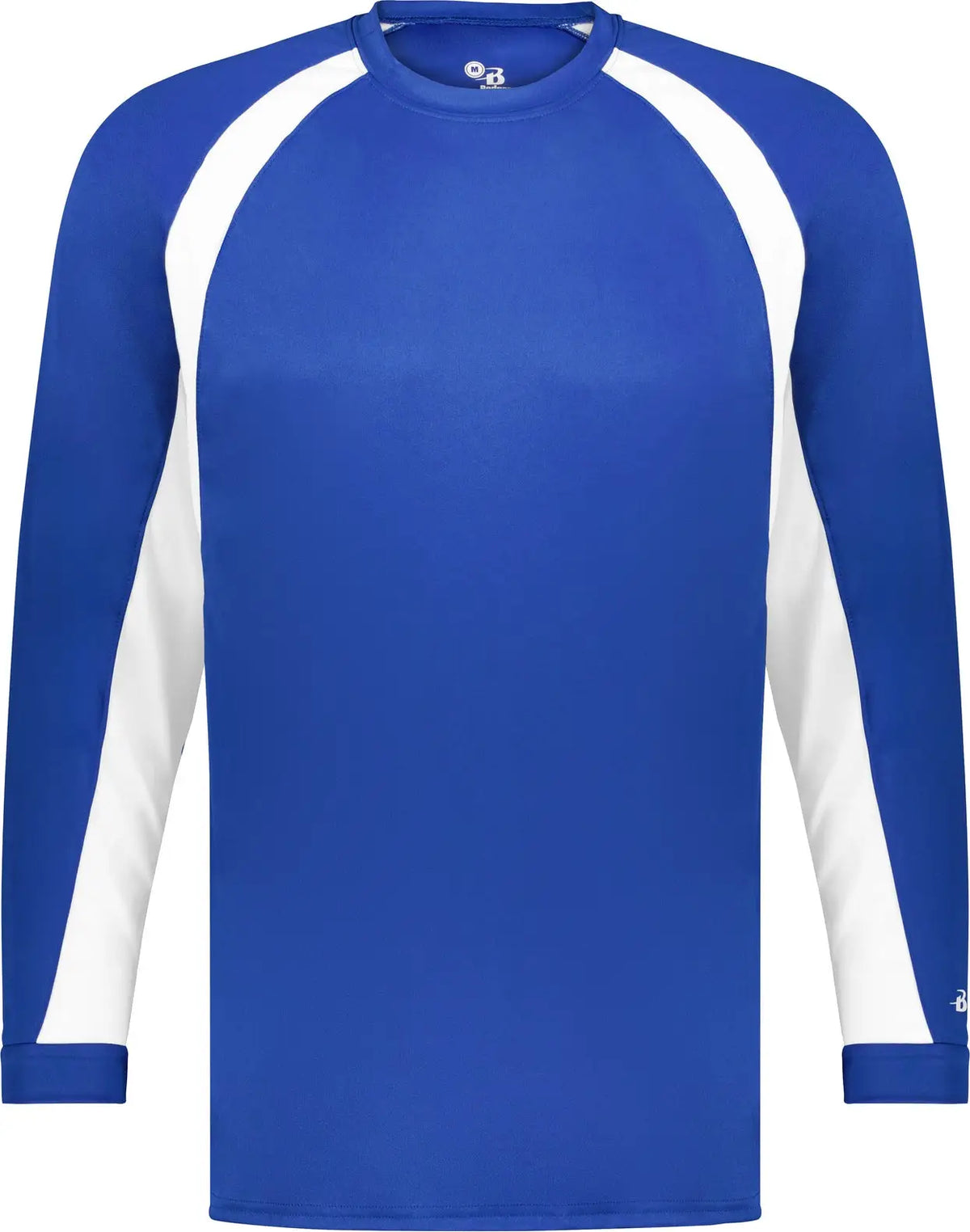 Badger Sport 2154 Youth Hook L/s Tee - Royal White