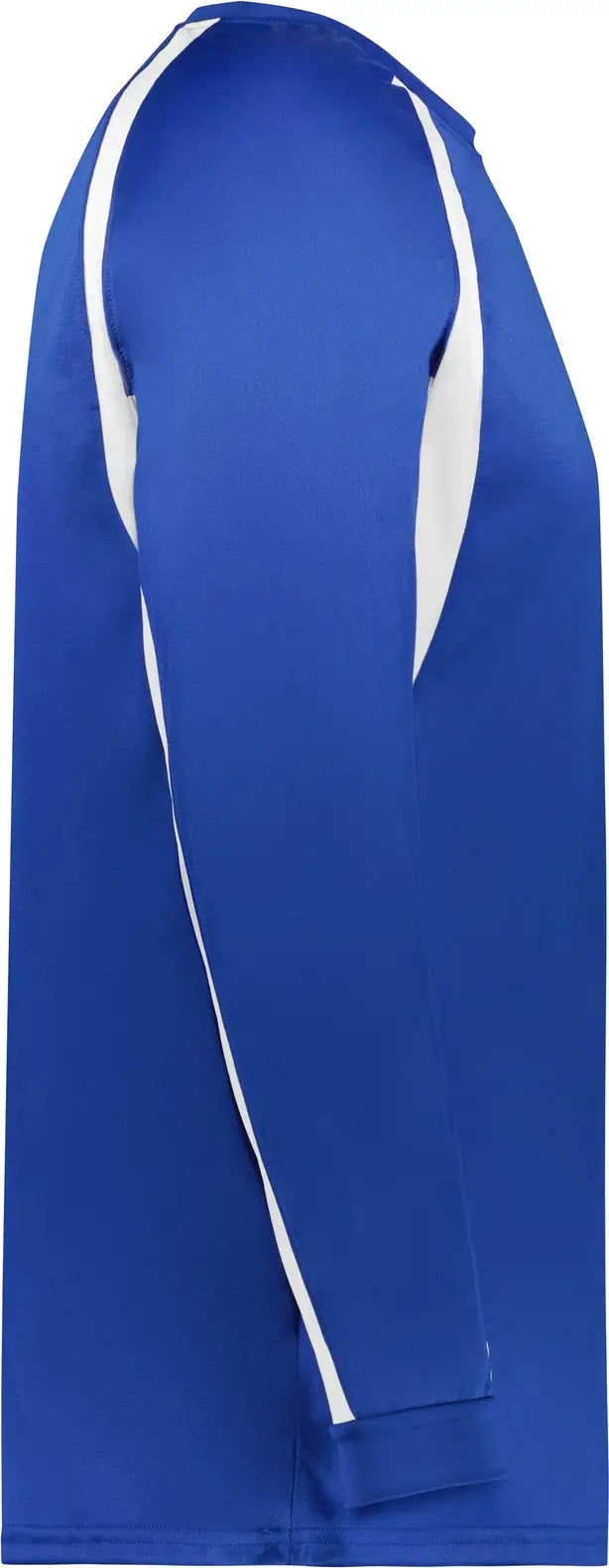 Badger Sport 2154 Youth Hook L/s Tee - Royal White