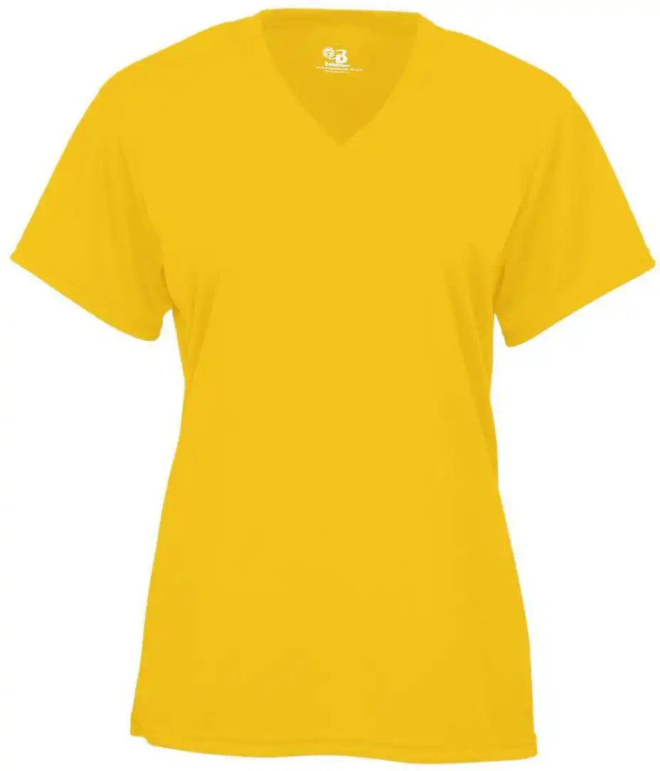 Badger Sport 2162 b Core Youth v Neck Tee Gold