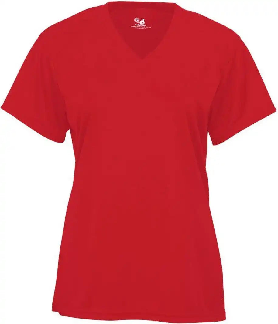 Badger Sport 2162 b Core Youth v Neck Tee Red