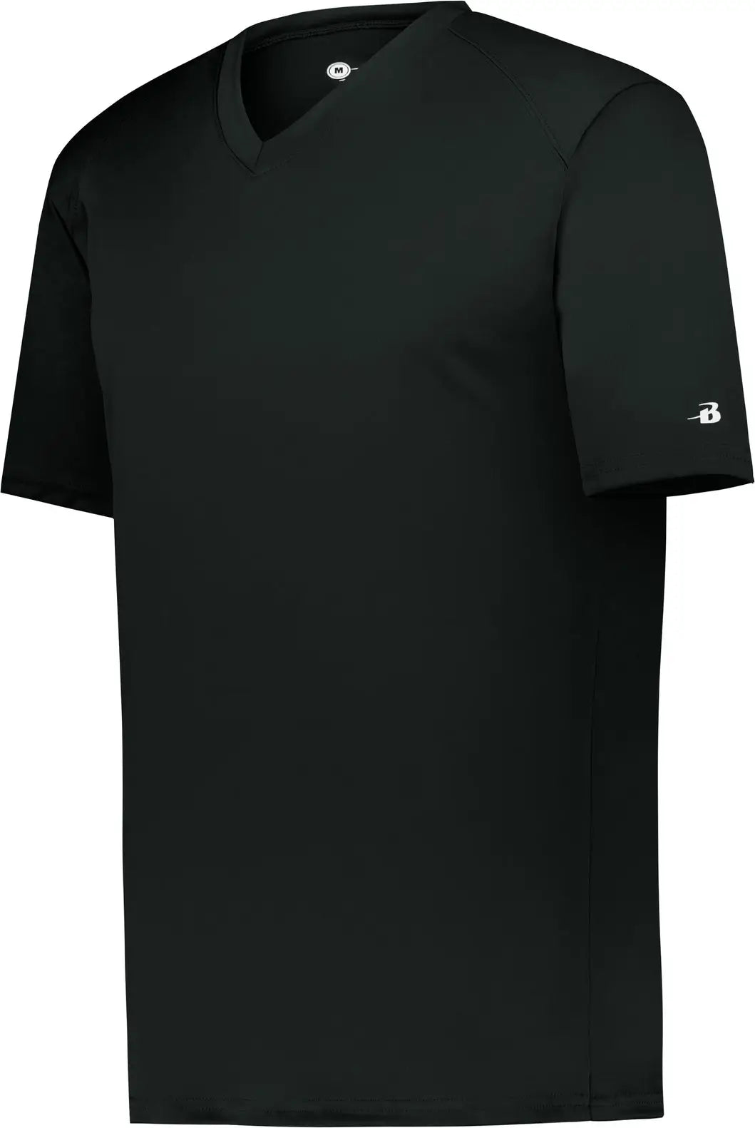 Badger Sport 2162 Youth B-core V-neck Tee - Black - Xs