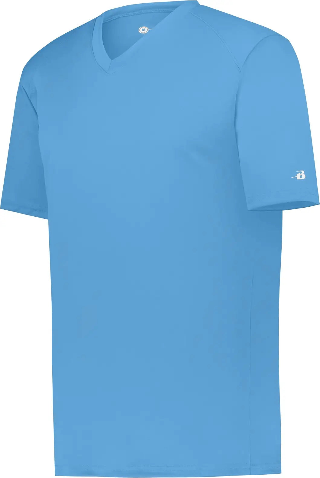 Badger Sport 2162 Youth B-core V-neck Tee - Columbia Blue - Xs
