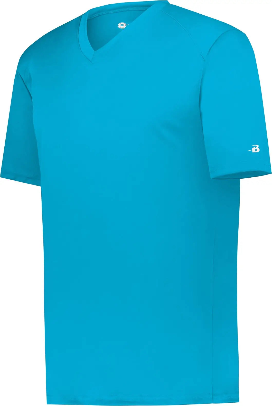 Badger Sport 2162 Youth B-core V-neck Tee - Electric Blue - Xs