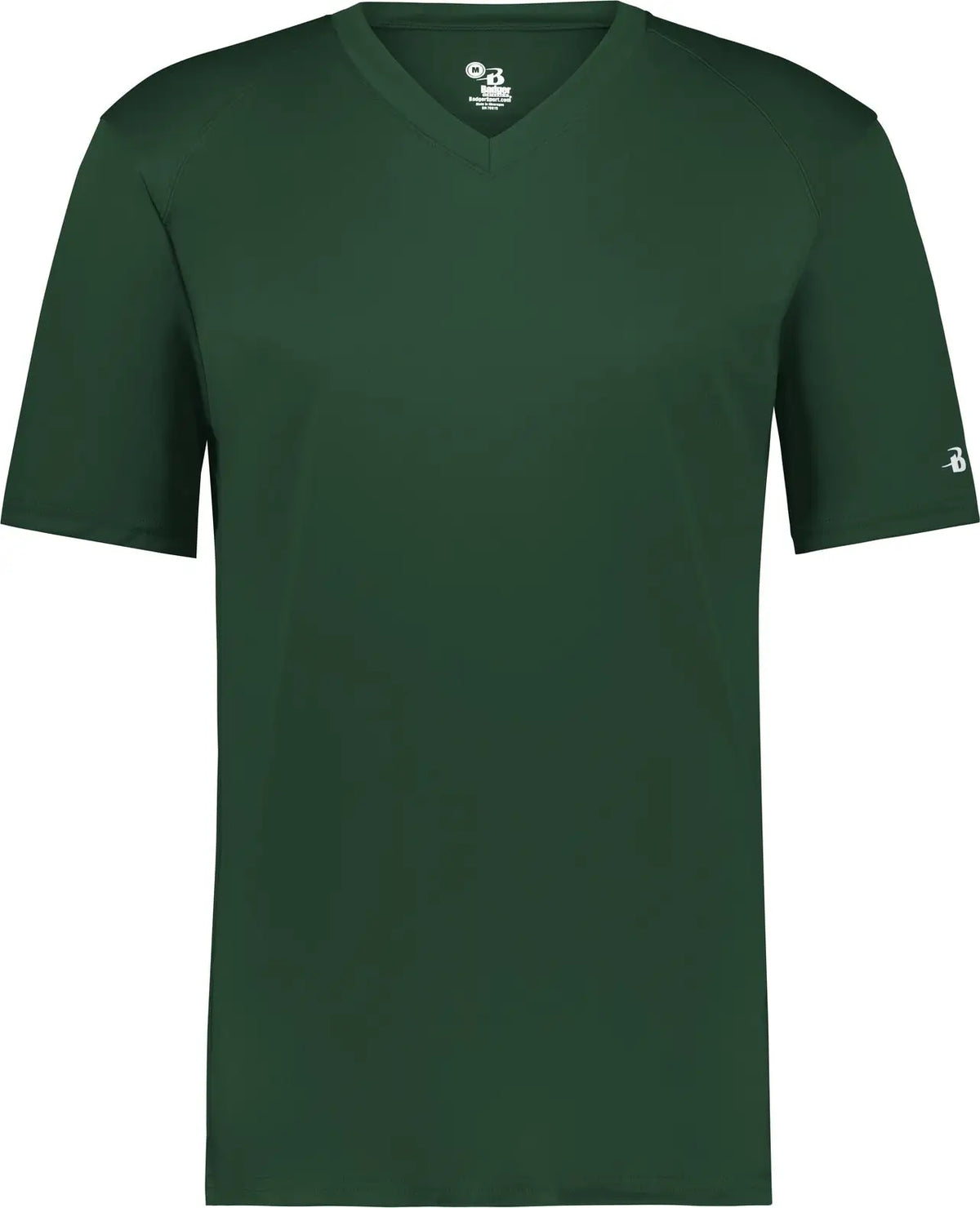 Badger Sport 2162 Youth B-core V-neck Tee - Forest