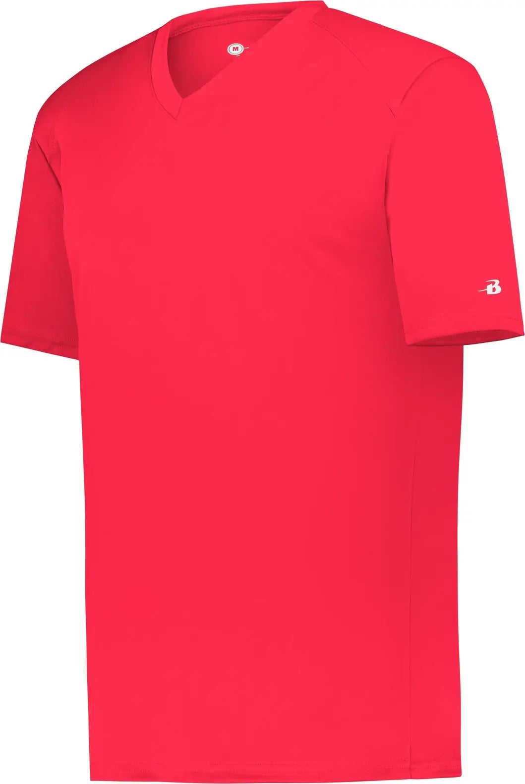 Badger Sport 2162 Youth B-core V-neck Tee - Hot Coral - Xs