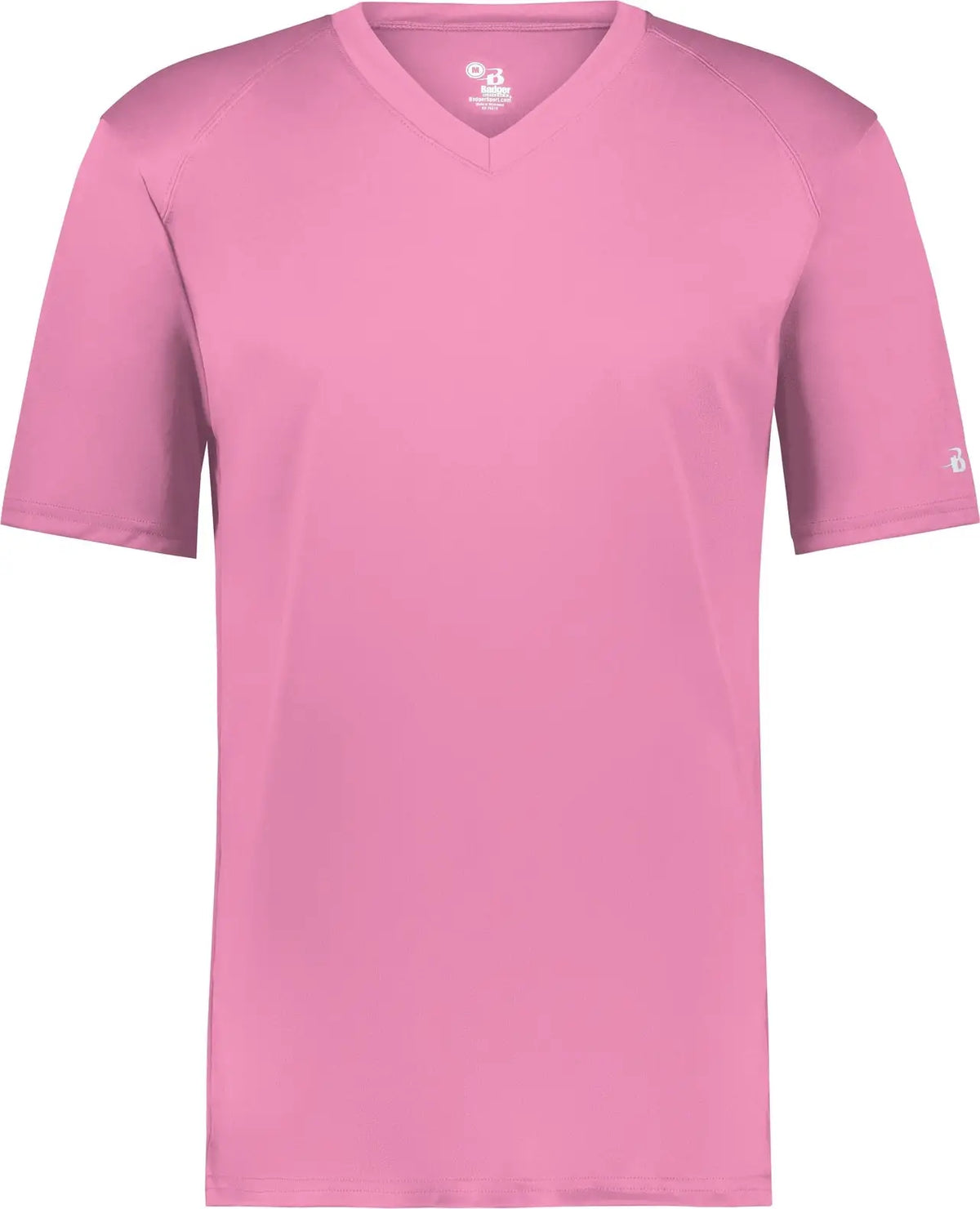 Badger Sport 2162 Youth B-core V-neck Tee - Pink