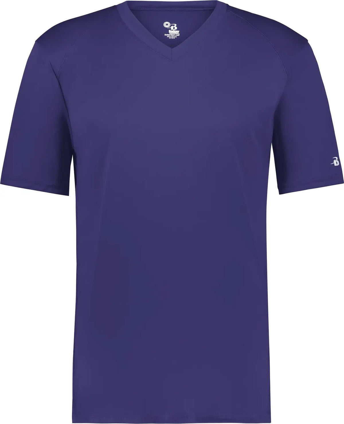 Badger Sport 2162 Youth B-core V-neck Tee - Purple