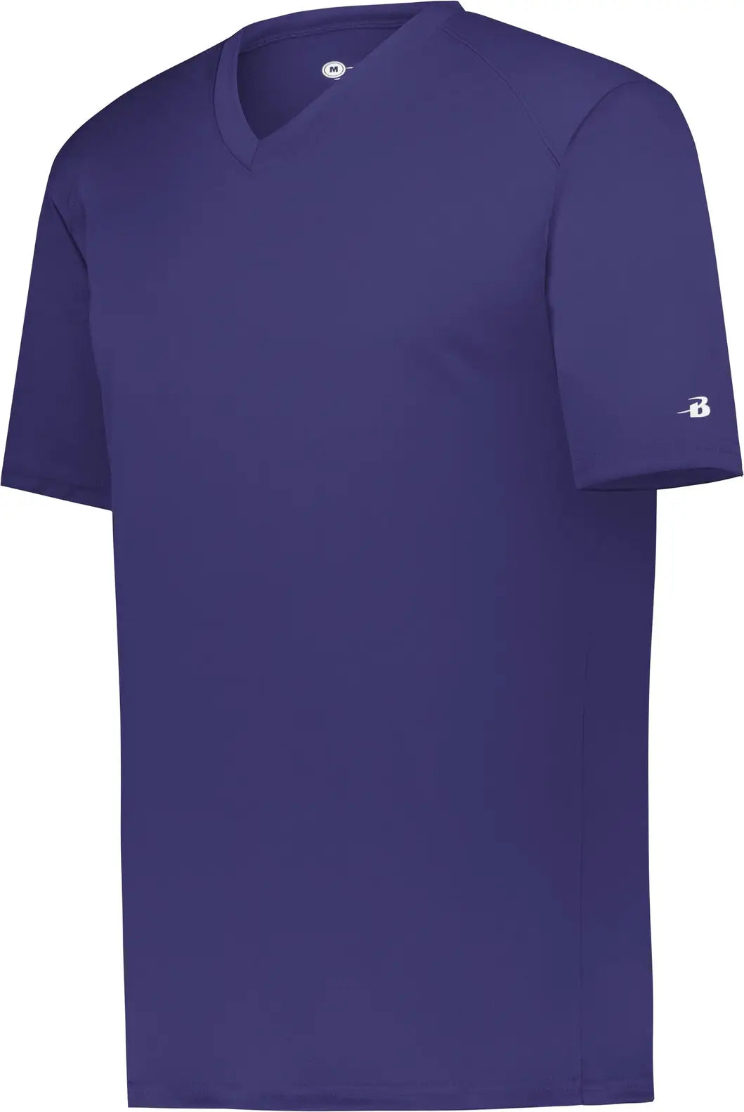 Badger Sport 2162 Youth B-core V-neck Tee - Purple - Xs
