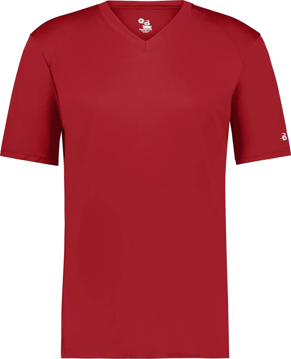 Badger Sport 2162 Youth B-core V-neck Tee - Red
