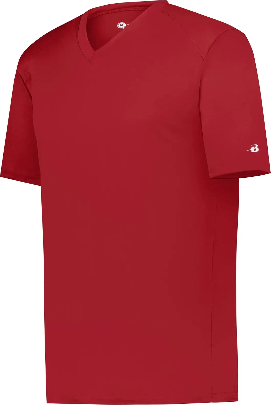 Badger Sport 2162 Youth B-core V-neck Tee - Red - Xs