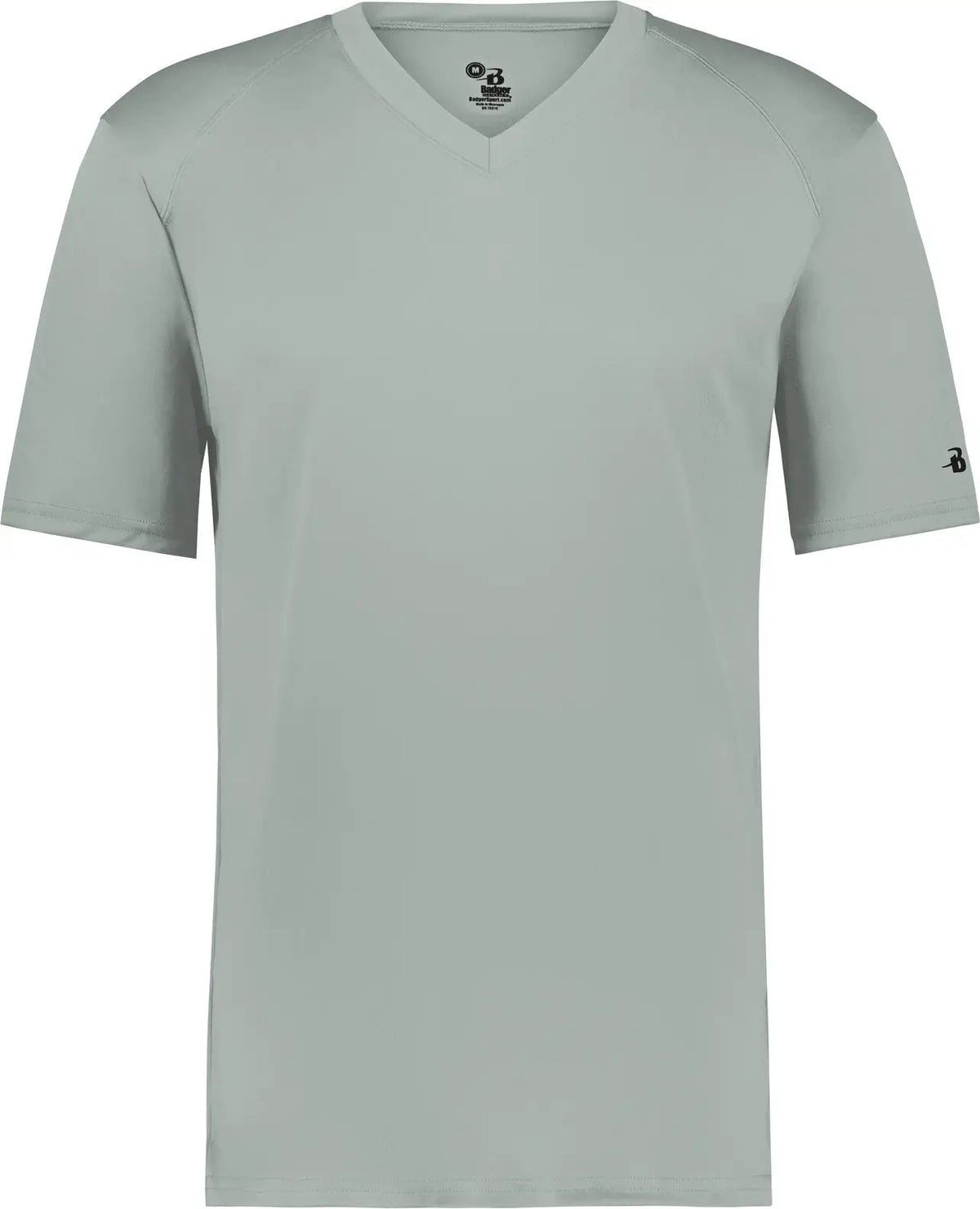 Badger Sport 2162 Youth B-core V-neck Tee - Silver