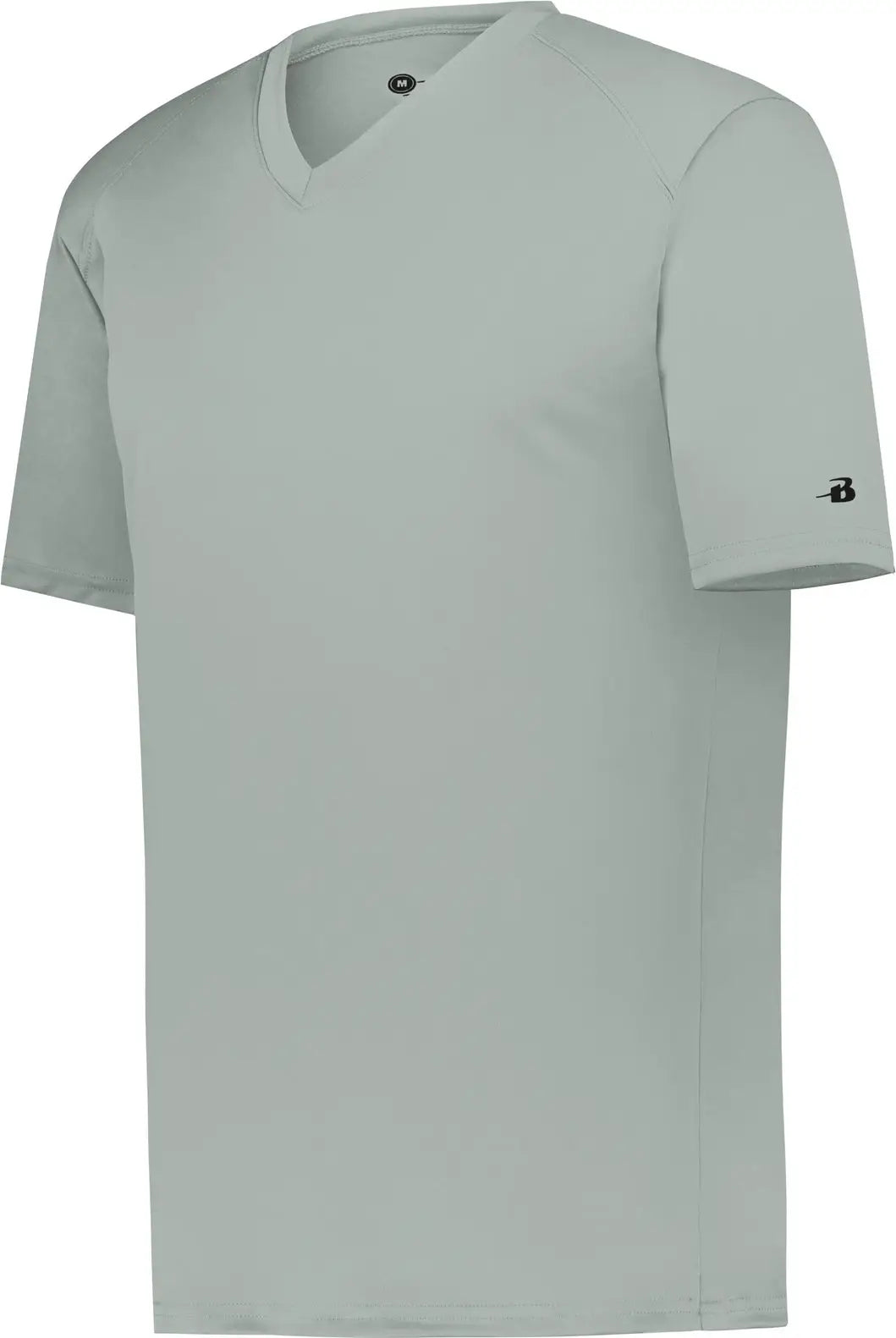 Badger Sport 2162 Youth B-core V-neck Tee - Silver - Xs