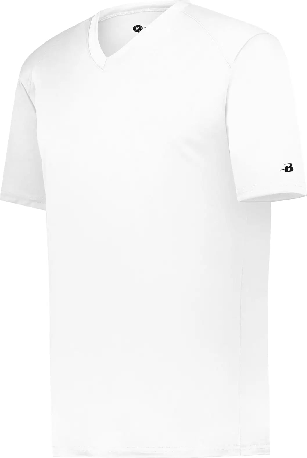 Badger Sport 2162 Youth B-core V-neck Tee - White - Xs