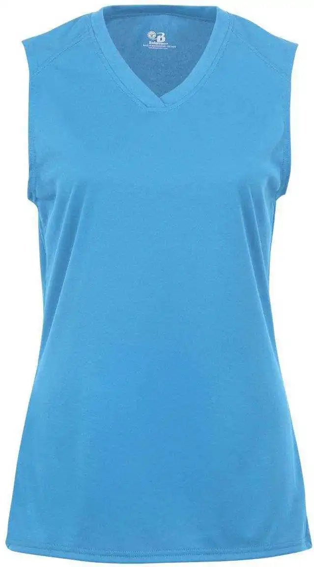 Badger Sport 2163 B-core Girls Sleeveless Tee - Columbia Blue
